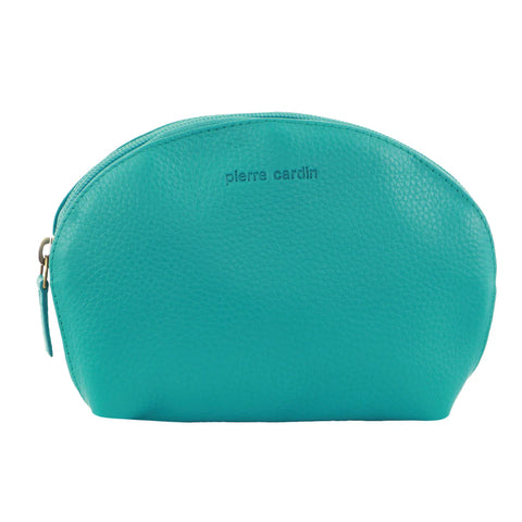Pierre Cardin Ladies Leather Coin Purse - Turquoise