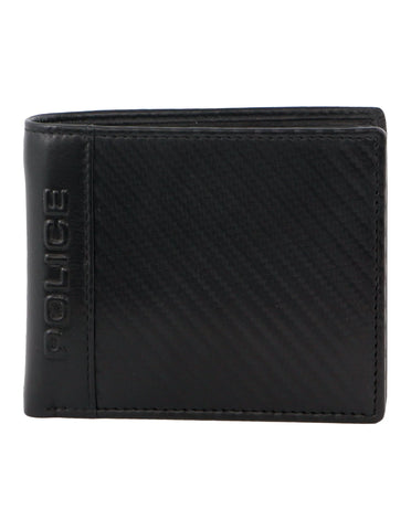 Police Men's Leather Slimline Bi-Fold Wallet
