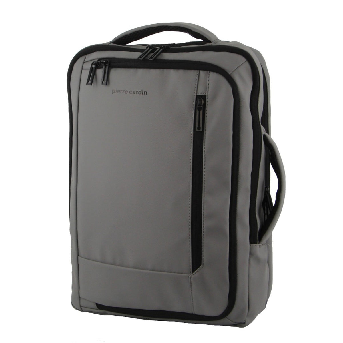 PIERRE CARDIN BUSINESS BACKPACK BRIEFCASE WITH USB PORT GREY Tom Bridget Boutique