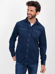 BRAKEBURN CORD SHIRT - NAVY