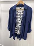 GIVONI OPEN TAB-SLV JACKET - BLUE