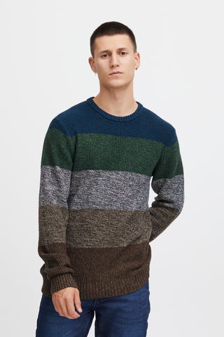 Blend Knit Sweater - Dress Blues Multi