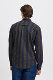 Blend Striped Shirt - Navy/Olive