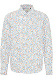 Blend Fine Floral Long Sleeve Shirt - White