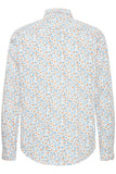 Blend Fine Floral Long Sleeve Shirt - White