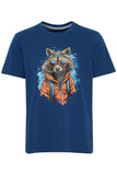 Blend Racoon Tee - Blue