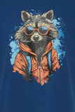 Blend Racoon Tee - Blue