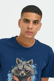 Blend Racoon Tee - Blue
