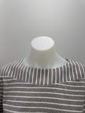 Givoni Stripe Top - Taupe/White