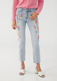 FDJ Olivia Ankle Jeans - Brushstrokes detail