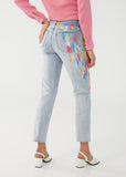 FDJ Olivia Ankle Jeans - Brushstrokes detail