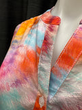 Tab roll sleeve blouse - Bells Carnation