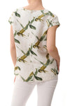 Givoni Jacques Cap Sleeve Top - Green Leaf