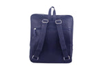 PIERRE CARDIN RUSTIC LEATHER COMPUTER BACKPACK - MIDNIGHT