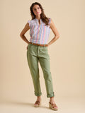 Blake Turn Up Trousers - Green