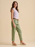 Blake Turn Up Trousers - Green