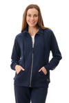 Raglan Sleeve Zip Jacket - Ink