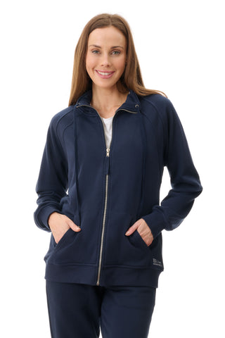 Raglan Sleeve Zip Jacket - Ink