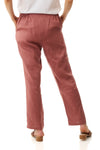 Seamed linen pants - Mocha
