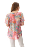 Blossom flounce sleeve top