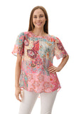 Blossom flounce sleeve top