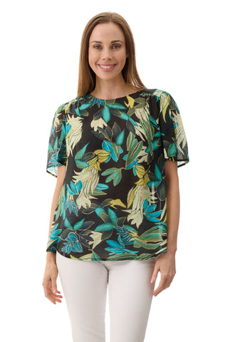 Holly flounce sleeve top