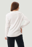Crossover neck top - Ivory