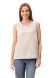 Linen shell top - Sand