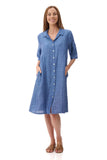 Collared Linen Dress
