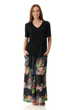 Black Print Pants