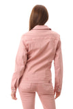 Rose Pink Denim Jacket