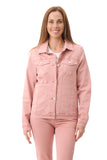 Rose Pink Denim Jacket