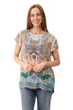 Cassie print top