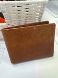 MEN'S LEATHER BI-FOLD WALLET - shop soiled