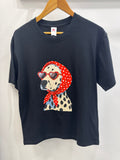 Fashion Dog Tee - Black/Red polkadots