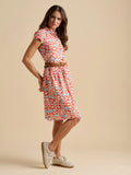 Spring Vine Knee Length Dress