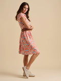 Spring Vine Knee Length Dress