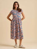 Midnight Garden Midi Dress