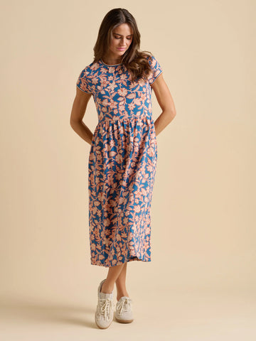 Midnight Garden Midi Dress