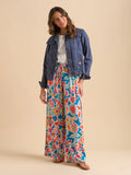 Navy Ruffle Neck Jacket