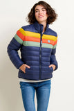 Retro Stripe Puffer Jacket