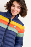 Retro Stripe Puffer Jacket