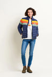 Retro Stripe Puffer Jacket