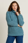 Cable Knit Roll Neck