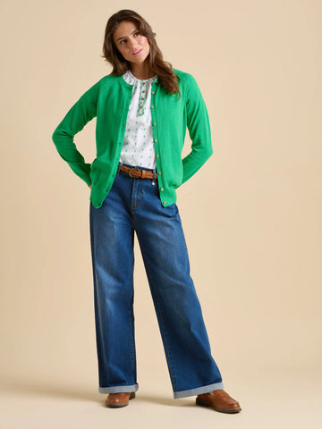 Kelly Green Classic Cardigan