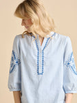 Fossil Blouse - Light Blue