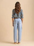 Navy Secret Garden Blouse