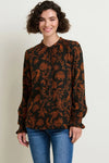 Henna Trail Button-Through Blouse