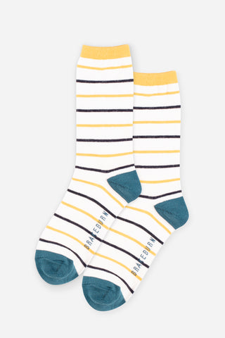 BRAKEBURN WOMEN'S SOCK - MIXED STRIPE