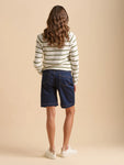 Wide Leg Denim Shorts